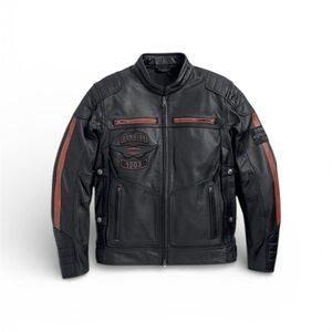 Harley-Davidson Black Genuine Leather Riding Jacket